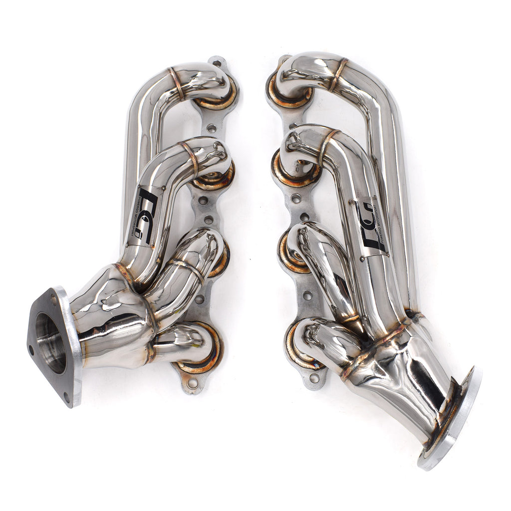 Shorty Headers for 03-06 Chevy GMC Silverado Sierra 6.0L | Polished