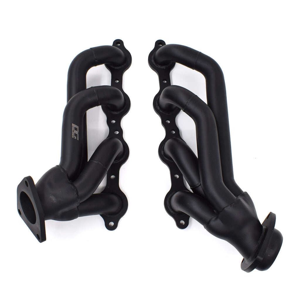 Shorty Headers for 02-13 Chevy GMC Silverado Sierra Tahoe Yukon | Black Paint