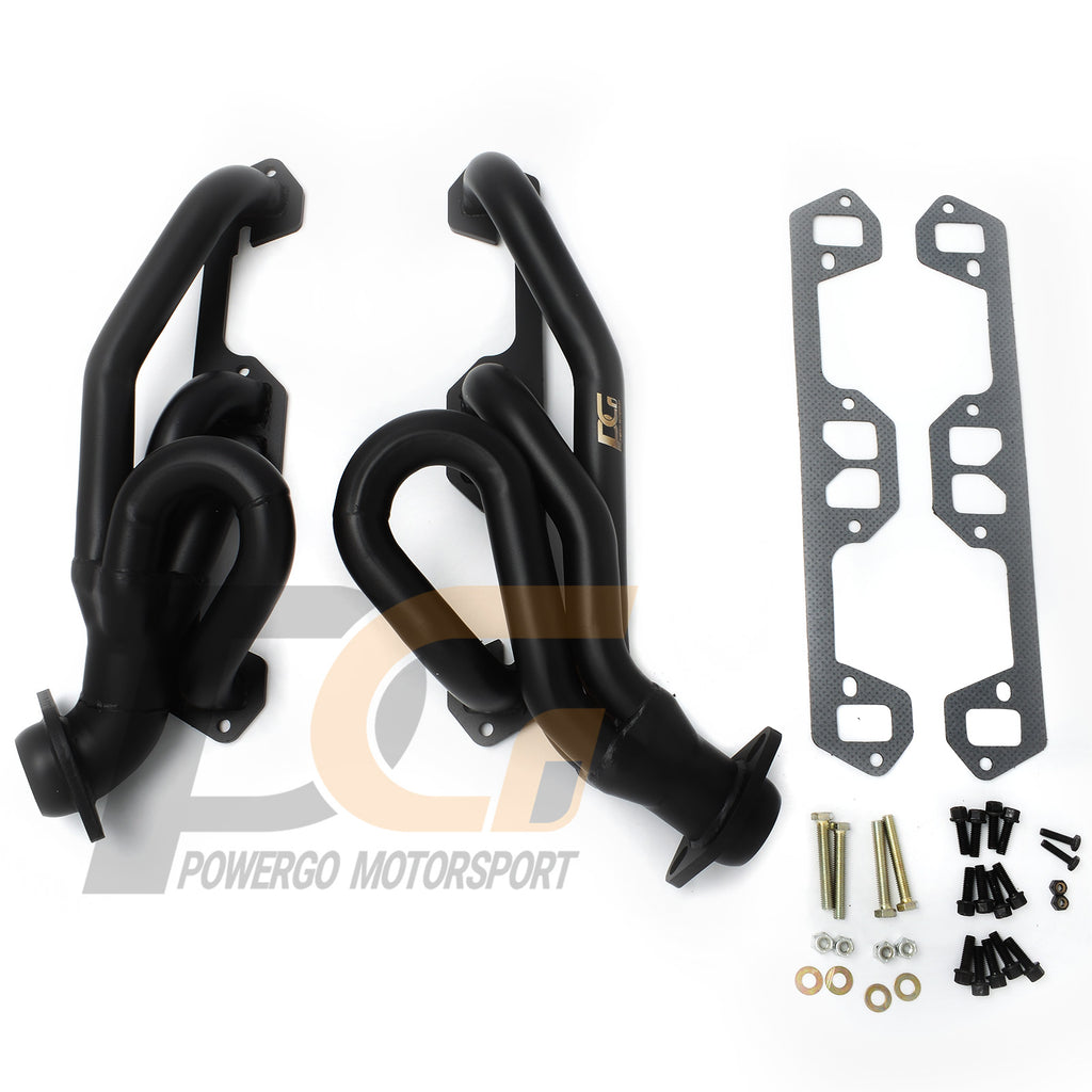 Shorty Headers for 96-02 Dodge Dakota Durango Ram 5.2/5.9L | Black Paint