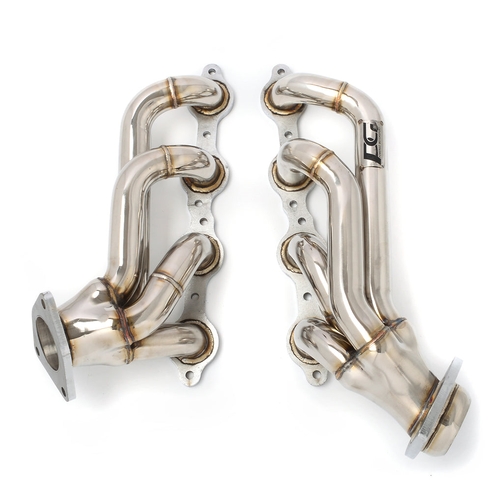 Shorty Headers for 02-13 Chevy GMC Silverado Sierra Tahoe Yukon | Polished
