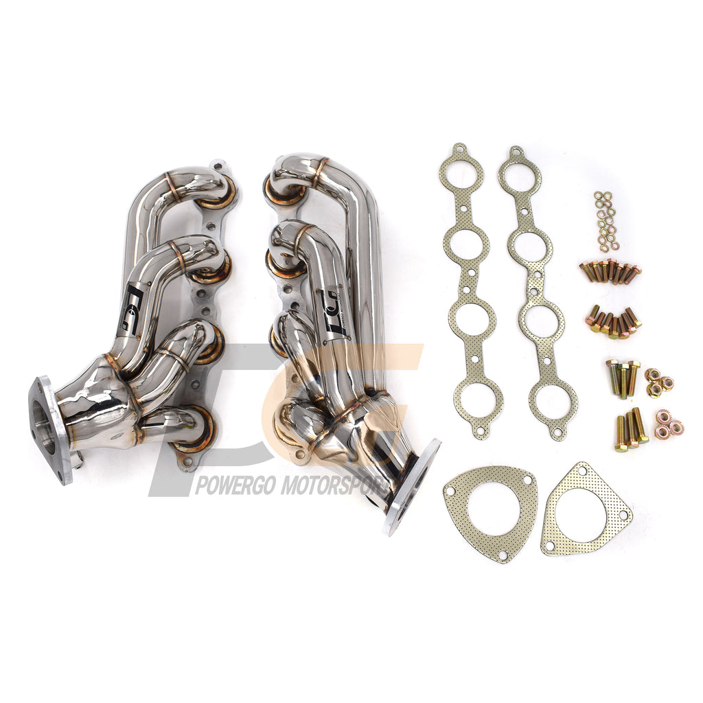 Shorty Headers for 03-06 Chevy GMC Silverado Sierra 6.0L | Polished