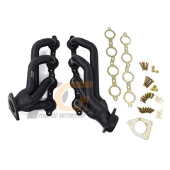 Shorty Headers for 02-13 Chevy GMC Silverado Sierra Tahoe Yukon | Black Paint