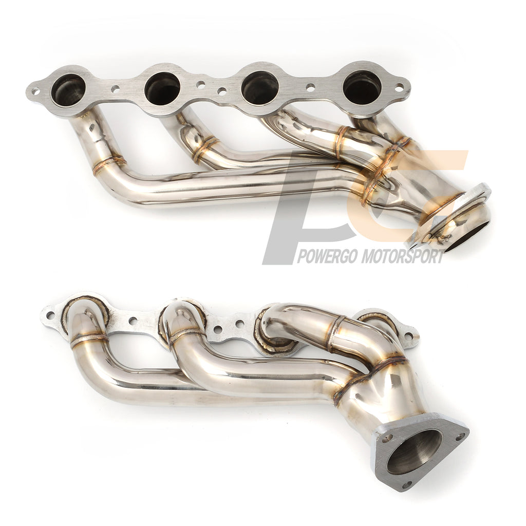 Shorty Headers for 02-13 Chevy GMC Silverado Sierra Tahoe Yukon | Polished