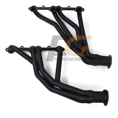 Long Tube Headers for 66-87 Chevy GMC Pickups SUVs 283-400 V8 | Black Paint