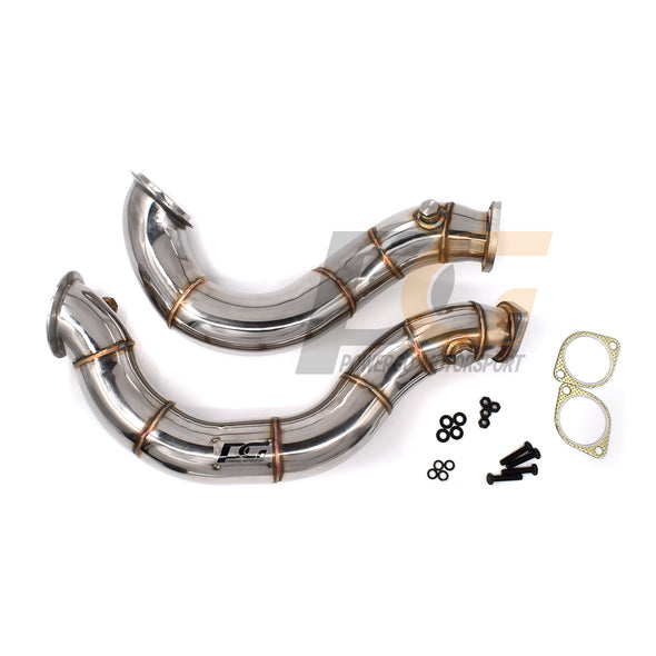 Exhaust Downpipes for 07-13 BMW 135i 335i 3.0L | Polished