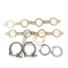 Log Style Shorty Headers for 02-13 Chevy GMC Pickups SUVs | Polished