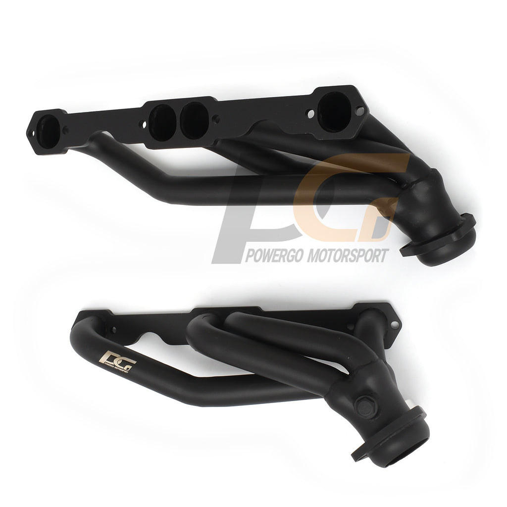 Shorty Headers for 88-95 Chevy GMC Pickups SUVs 5.0/5.7L | Black Paint
