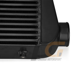 Universal Turbo Intercooler 31x12x3 in. Black Paint with 3 in. Inlet/Outlet