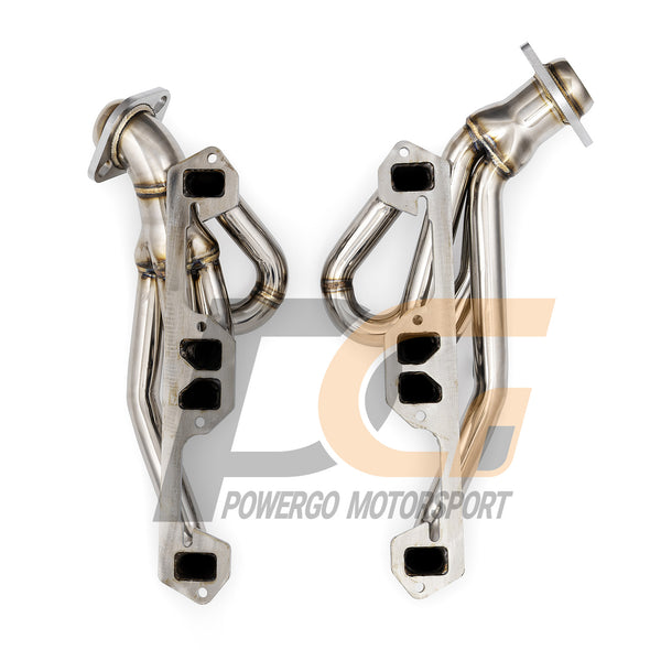 Shorty Headers for 96-02 Dodge Dakota Durango Ram 5.2/5.9L | Polished