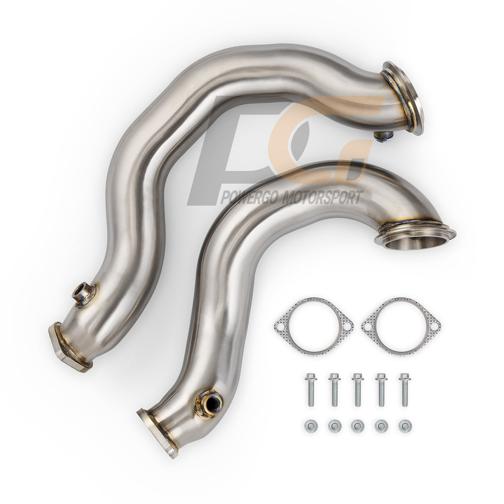 Exhaust Downpipes for 07-13 BMW 135i 335i 3.0L | Polished