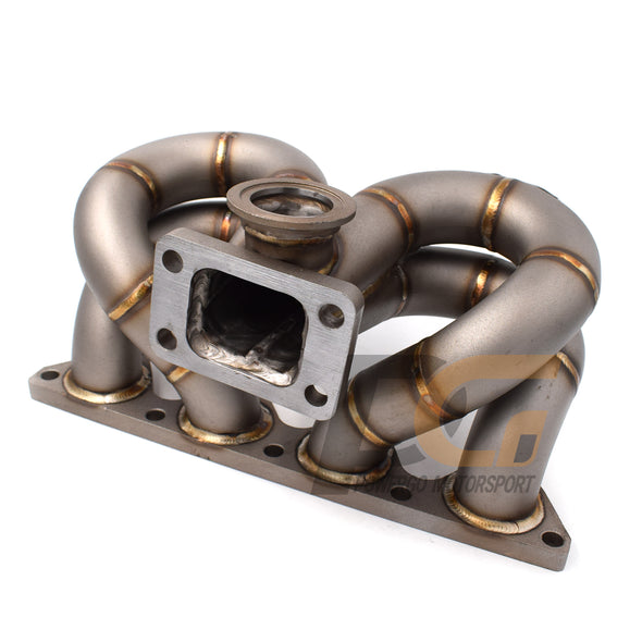 Turbo Manifold 3mm Piping T3 Flange 44mm Wastegate Port | Sandblasted