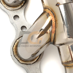 Log Style Shorty Headers 1-3/4" x 2-1/2" | Polished