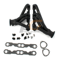 Exhaust Shorty Headers 1-5/8" x 3" | Black Paint