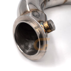 Turbo Exhaust Downpipes Full 3" High Flow | Polished