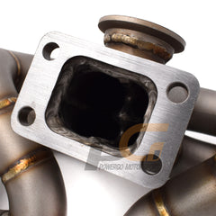 Turbo Manifold 3mm Piping T3 Flange 44mm Wastegate Port | Sandblasted