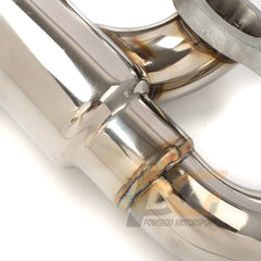 Log Style Shorty Headers 1-3/4" x 2-1/2" | Polished