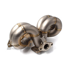 Turbo Manifold 3mm Piping T3 Flange 38mm Wastegate Port | Sandblasted