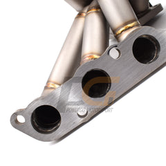 Turbo Conversion Manifold 3mm Piping T4 Twin Scroll Flange 40/50mm Wastegate Port | Sandblasted