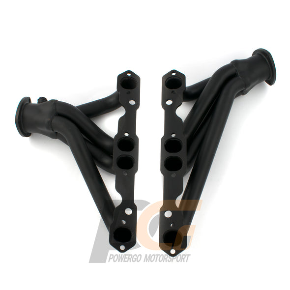 Exhaust Shorty Headers 1-5/8" x 3" | Black Paint